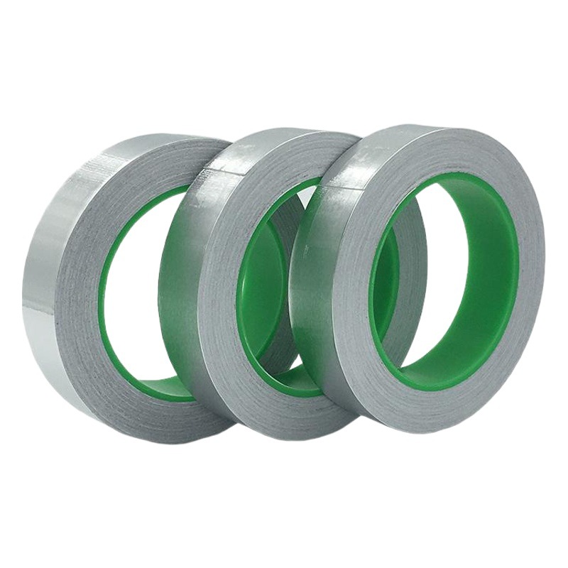 Cinta de lámina de aluminio conductora de doble cara de 0,1mm de espesor autoadhesivo de aluminio puro aislamiento térmico resistente a altas temperaturas lámina de estaño 20 m hoja de aluminio de doble guía