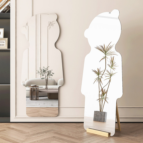Internet celebrity special-shaped mirror home clothing store full-body floor mirror ins style irregular three-dimensional large dressing fitting mirror