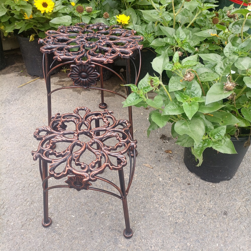 세트 2 꽃 유형 청동