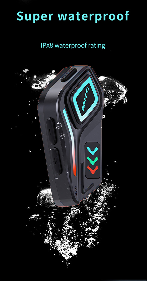 Multi-Style Helmet-Specific Bluetooth Headset for Takeaway Riders, Motorcycle Intercom, Motorcycle Waterproof and Noise-Cancelling Helmet Headset