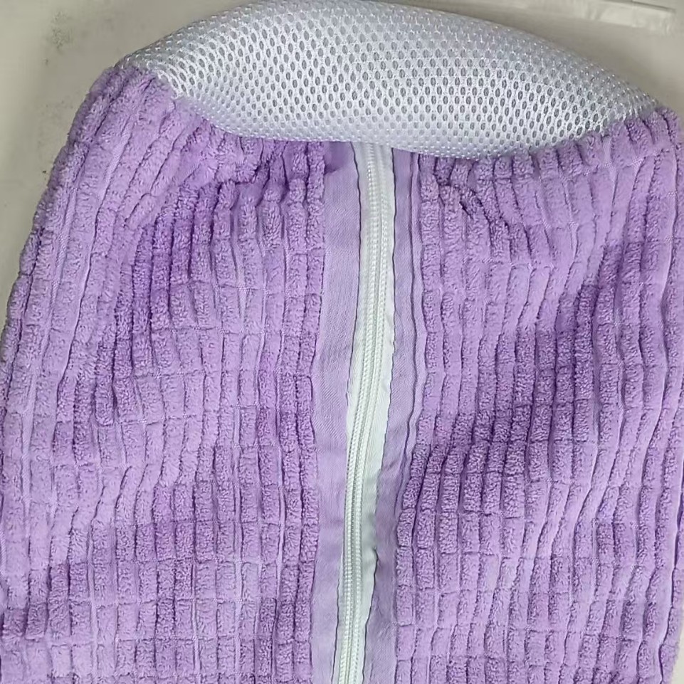 보라색 + 흰색 일반 지퍼