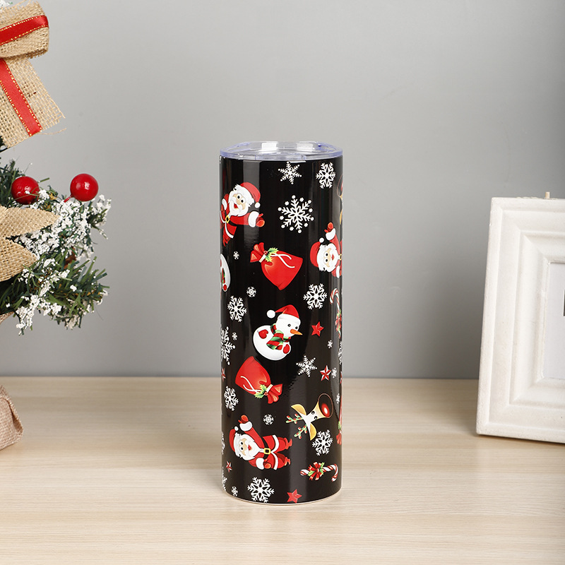 720g Weight Water Bottles Kitchen and drinking utensils Water Cup Event & Party Supplies 1 Piece Quantity Daily Occasion Stainless Steel Material Christmas Festival Cartoon Pattern Vacation Style Christmas Vacation Cartoon Stainless Steel Water Bottles 1 Piece 15