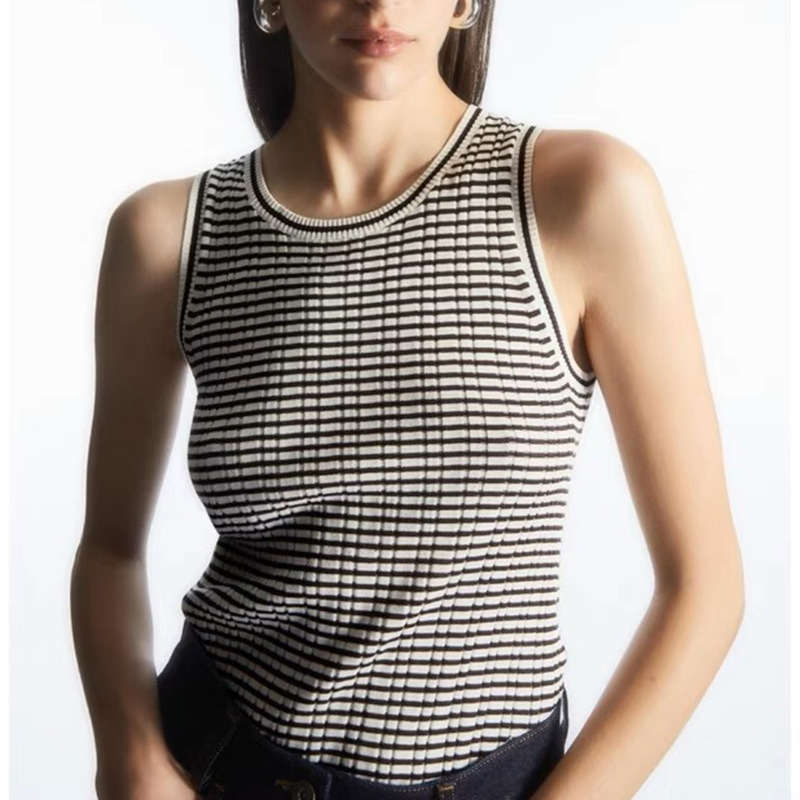 Free Shipping Flat for Pro-Skin Lyocell French Thread Summer Cos Style Sleeveless Pullover Knitted Vest Top for Women Free Shipping Flat for Pro-Skin Lyocell French Thread Summer Cos Style Sleeveless Pullover Knitted Vest Top for Women