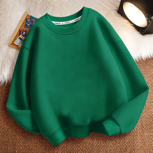 Children's sweater cotton cotton back pack 300g children's clothing blank version children's sweater thickened advertising shirt 1