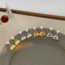 新款时尚高级感设计小花四叶草精致轻奢爱心画油包包小香风女可爱