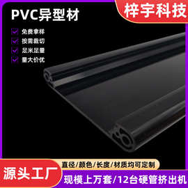 加工PVC异型材黑色家具装饰硬质各类成型耐腐蚀定制家居挤出