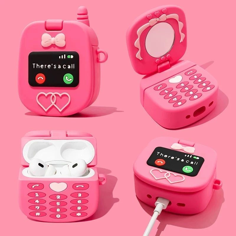 クロスボーダー立体赤色トマトはAirpods4アップル無線bluetoothイヤホン保護カバー3世代Pro2を適用します。|undefined