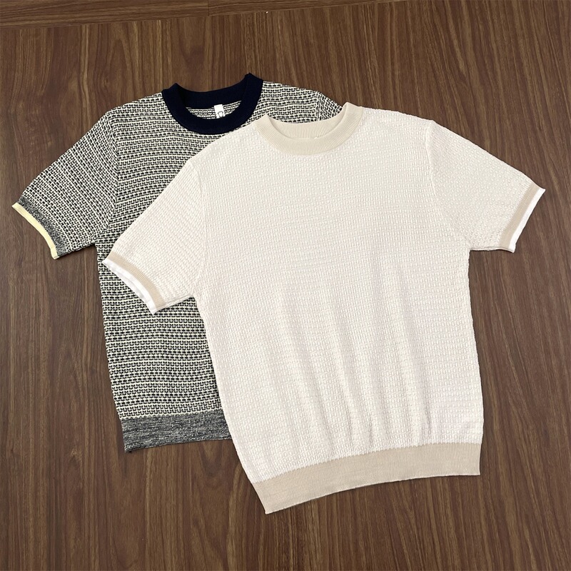 Relaxed Old Money Style Short-Sleeved Knitwear for Men, Summer Light Luxury, High-End Casual and Versatile Half-Sleeved T-Shirt Relaxed Old Money Style Short-Sleeved Knitwear for Men, Summer Light Luxury, High-End Casual and Versatile Half-Sleeved T-Shirt