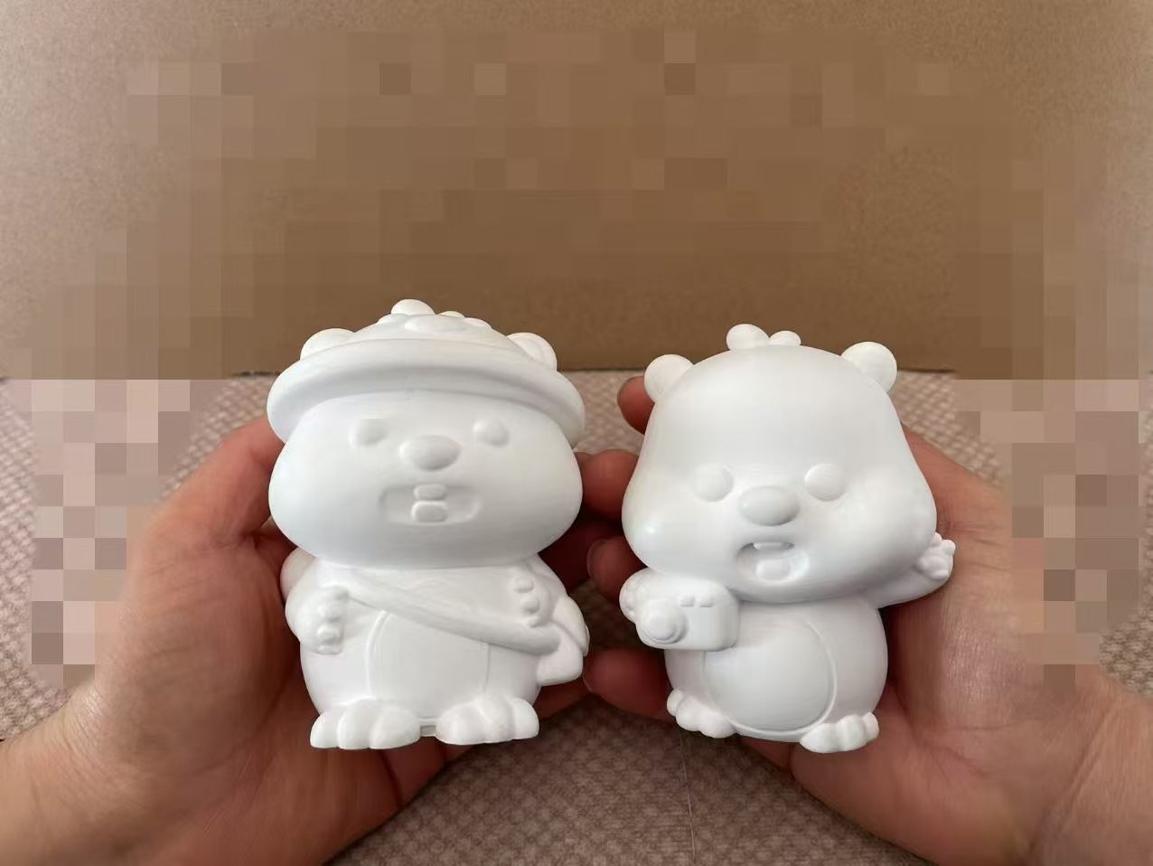 Frasco de Almacenamiento de Calabaza de Yeso en Blanco DIY para Pintar