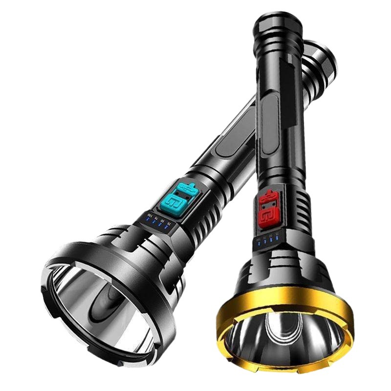 Antorcha de luz intensa transfronteriza con pantalla eléctrica de tiro remoto ultra brillante para acampar fuera del hogar, antorcha de tiro remoto de pesca