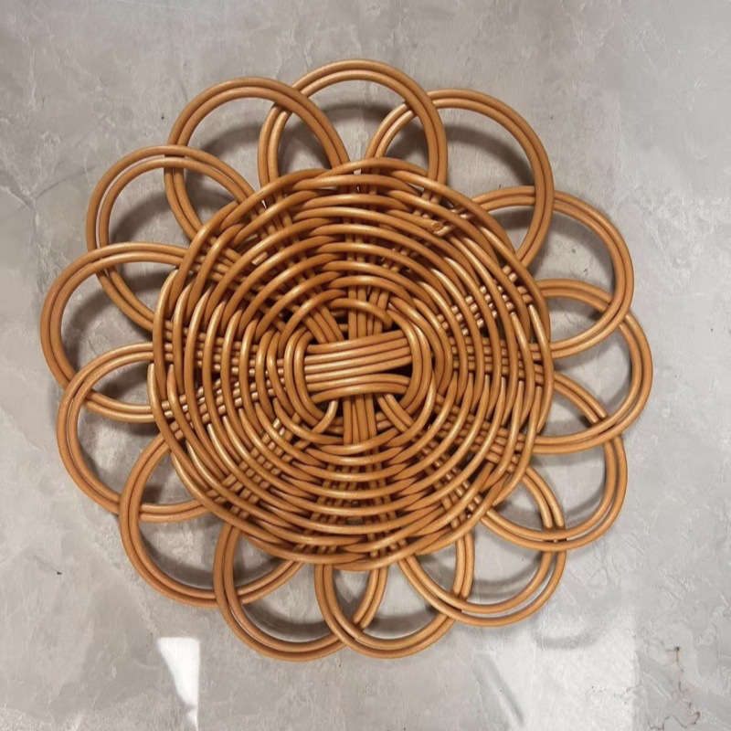 Juego de adornos de pared de paja tejido de paja tejido a mano hierba de calabaza hierba colgante de piel de maíz colgante de pared folklore bohemio