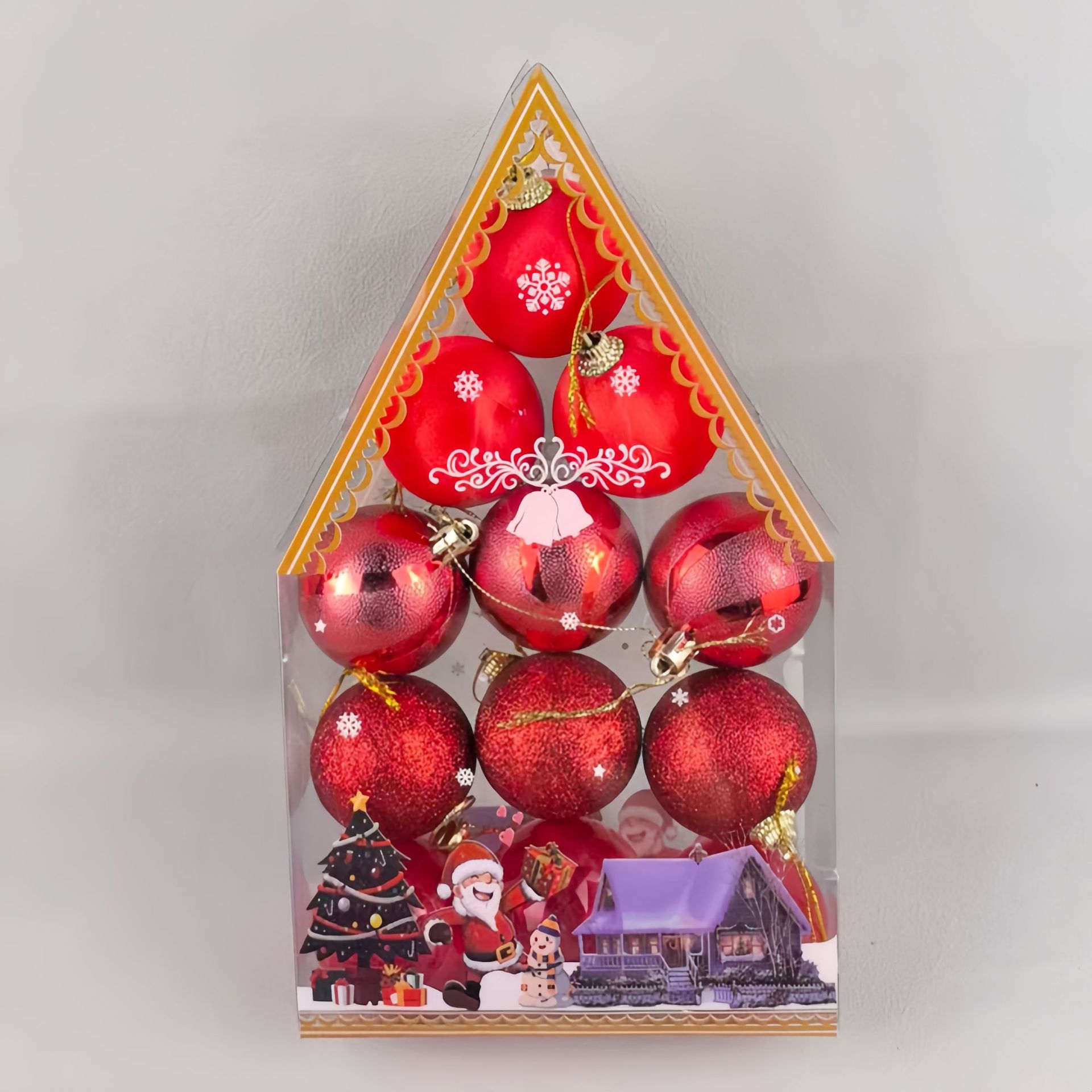 Nuevos adornos de Navidad transfronterizos colgantes de Navidad Bolas de Navidad Set Bolas de Navidad Colgantes de árbol de Navidad Caja de regalo Bolas de Navidad G image 16