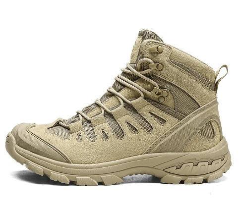 Fabricante de una explosión de botas tácticas, botas ventiladas de la escuela secundaria, botas al aire libre para hombres, botas de combate del desierto.