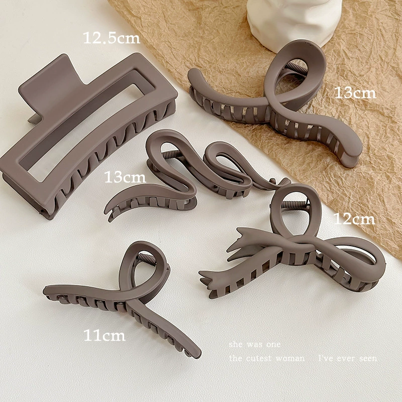 Заколки для волос, набор assorted, детские и взрослые, матовые формы 4,5–13 см