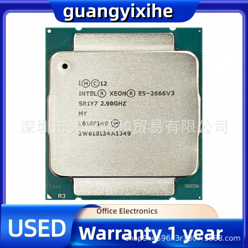 LNTEL Musual E5 2666v3 SR1Y7 2.90GHz LGA2011-V3 поддерживает материнскую плату X99