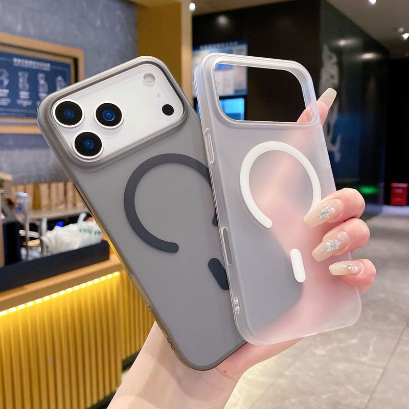 适用iPhone17promax冰雾磁吸手机壳磨砂苹果16高级感超薄15保护套|undefined