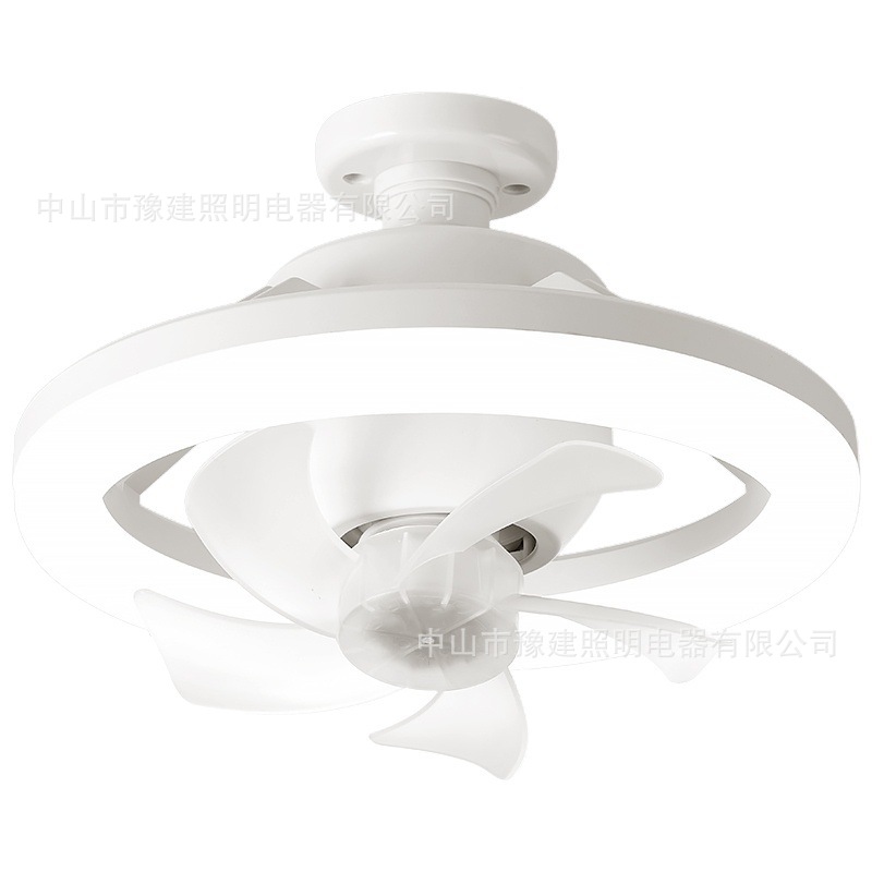 Lámpara de Ventilador de Techo LED E27 60W de ABS Oscilante 360 Grados para Sala de Estar y Comedor image 6