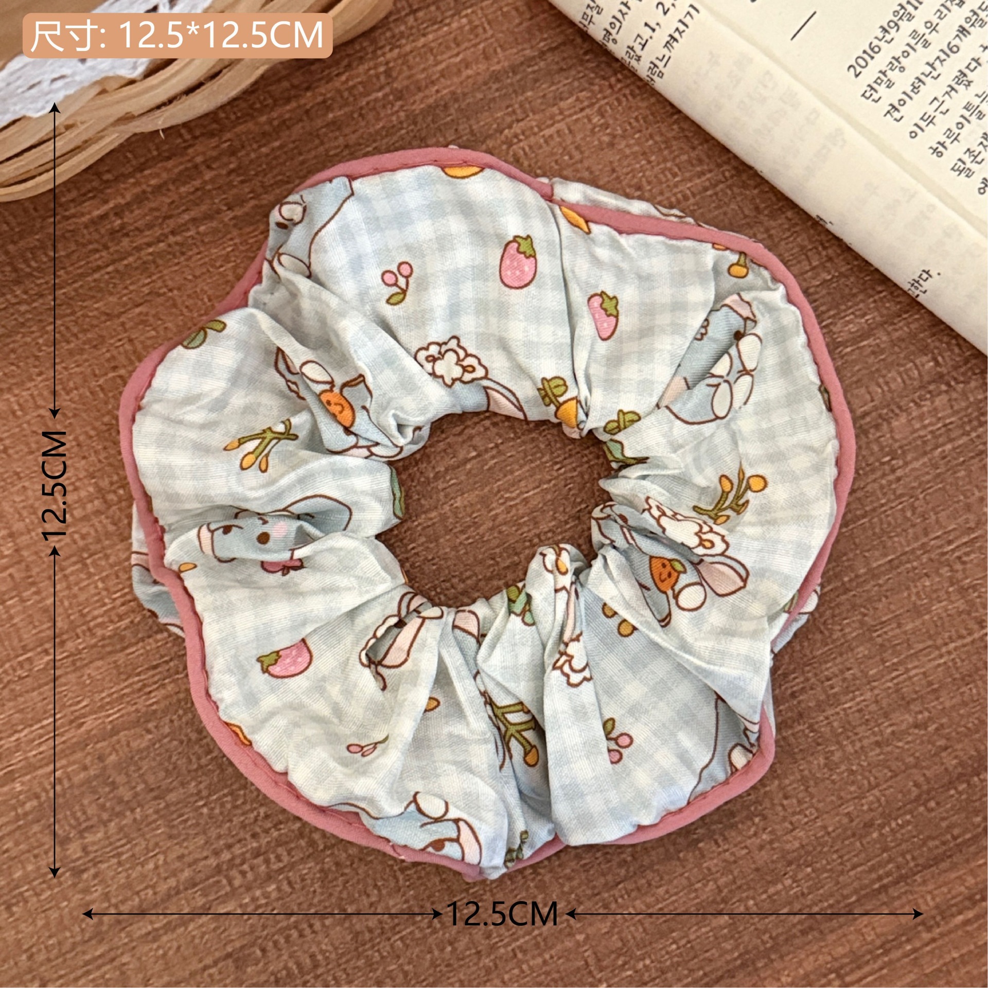 Estilo coreano de alta apariencia de encaje de intestino grueso banda de pelo accesorios para el cabello cuerda de pelo de corazón de niña de todo fósforo pequeño Qing nuevo tocado de cola de caballo de gran altura al por mayor