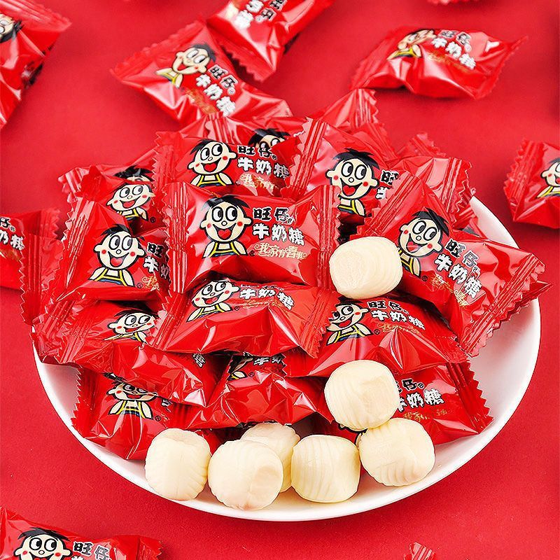 旺仔牛奶糖结婚喜糖软糖混装新年糖果休闲小零食年货散装批发
