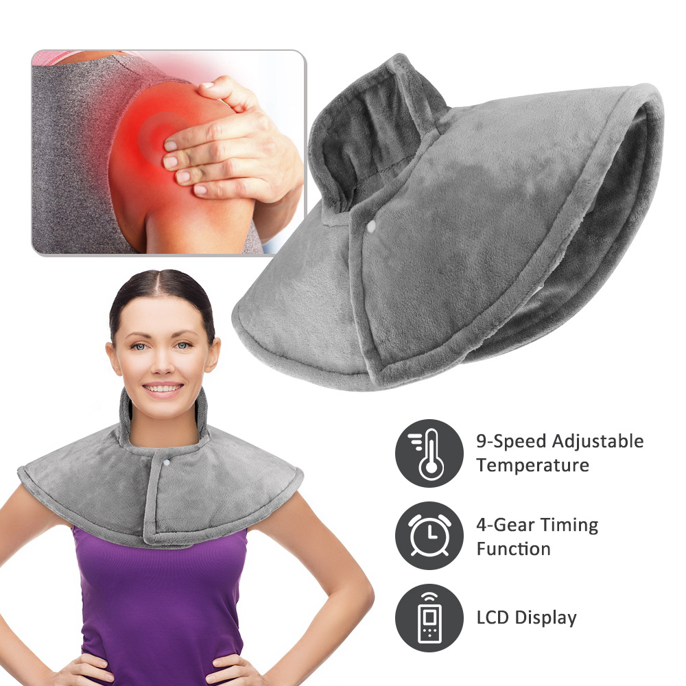 Nueva fisioterapia de calefacción eléctrica transfronteriza, Chal de calefacción eléctrica enchufable, Chal de calefacción de espalda, cuello y cintura en casa en invierno image 5