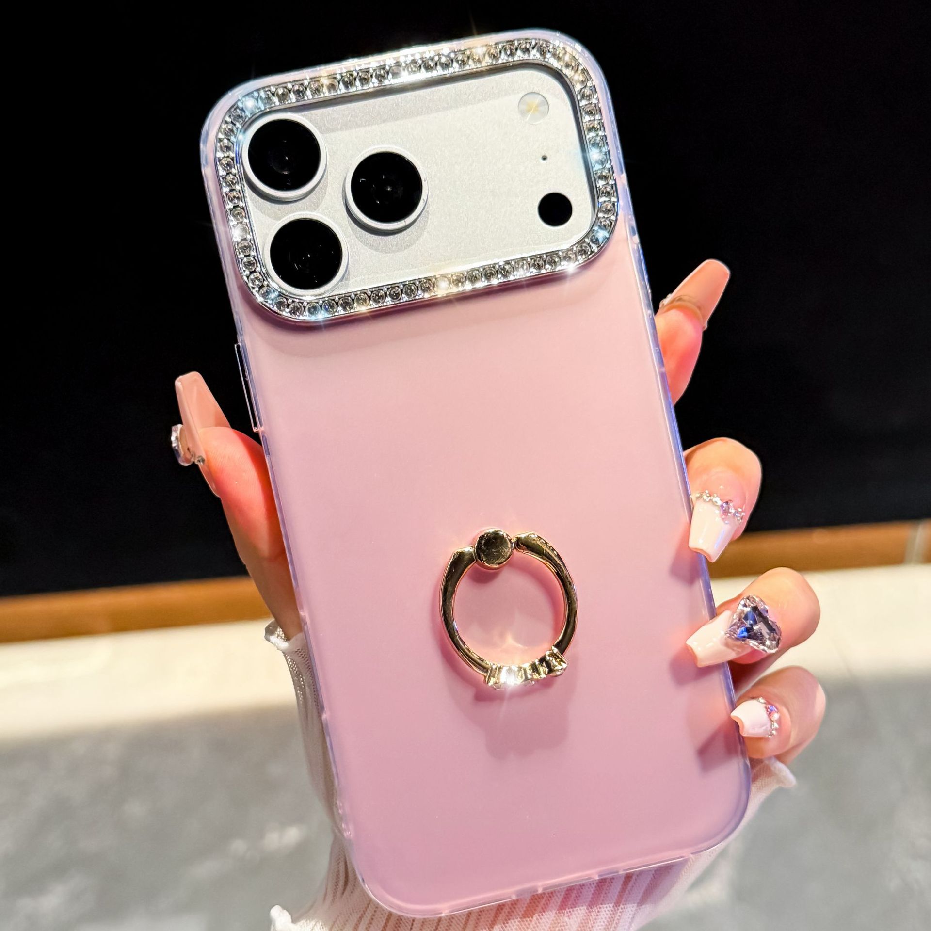 多巴胺指环支架手机壳适用苹果18潮流iPhone17Promax星钻软壳跨境 - 9