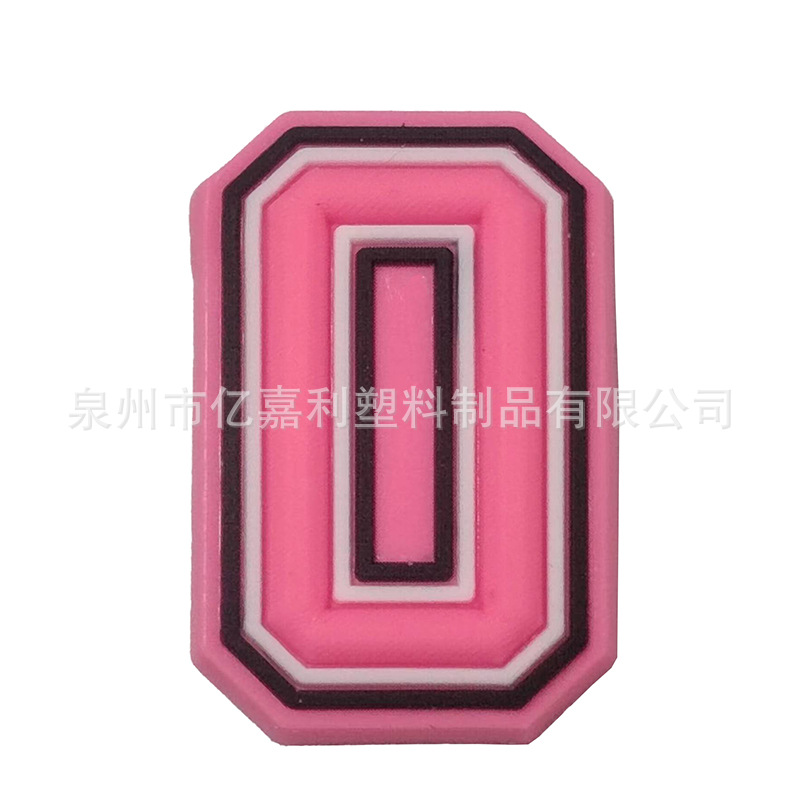 Rosa carta serie agujero zapatos Accesorios agujero zapatos DIY zapatos desmontables flor zapato hebilla al por mayor