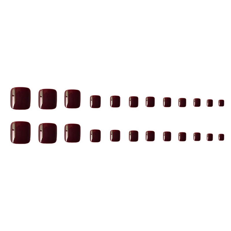 Simple puro quiero luz aceite pies uñas parche cerezas vino rojo pies desgaste uñas pieza de belleza producto terminado desmontable
