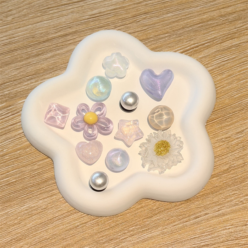 新作幻彩閃粉幾何宝石水晶真珠花洞靴アクセサリー高級感靴花DIY靴配合|undefined