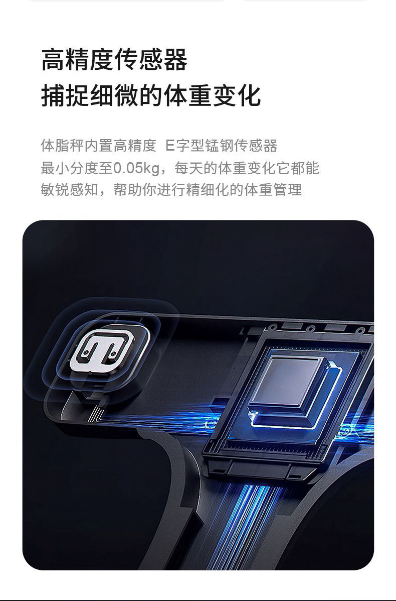 Personenwaage elektronische Waage AI Aufladung Körperfettwaage Haushaltswaage USB-Aufladung batteriefrei