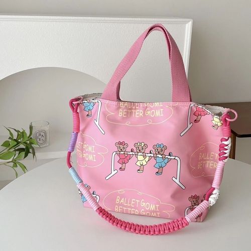 Korean ins ballet bear mommy bag large capacity outgoing crossbody multifunctional shoulder bag mother and baby handbag