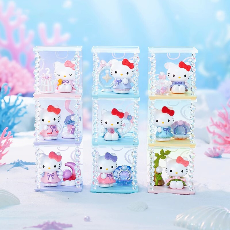 正版Hello kitty泰迪睡衣系列系列毛绒盲盒潮玩手办可爱公仔批发|undefined