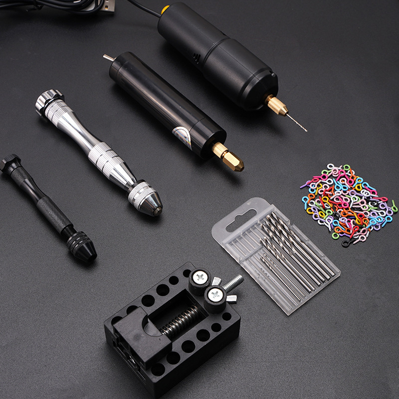 Electric drill resin toy doll hole punch pendant jewelry DIY material sheep horn nail keychain pendant