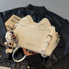 Amy Rabbit レディースバッグ 2025 新しいかわいい猫耳バッグ、スタイリッシュで多用途、ファッショナブルなニッチデザイン、シングルショルダークロスボディバッグ