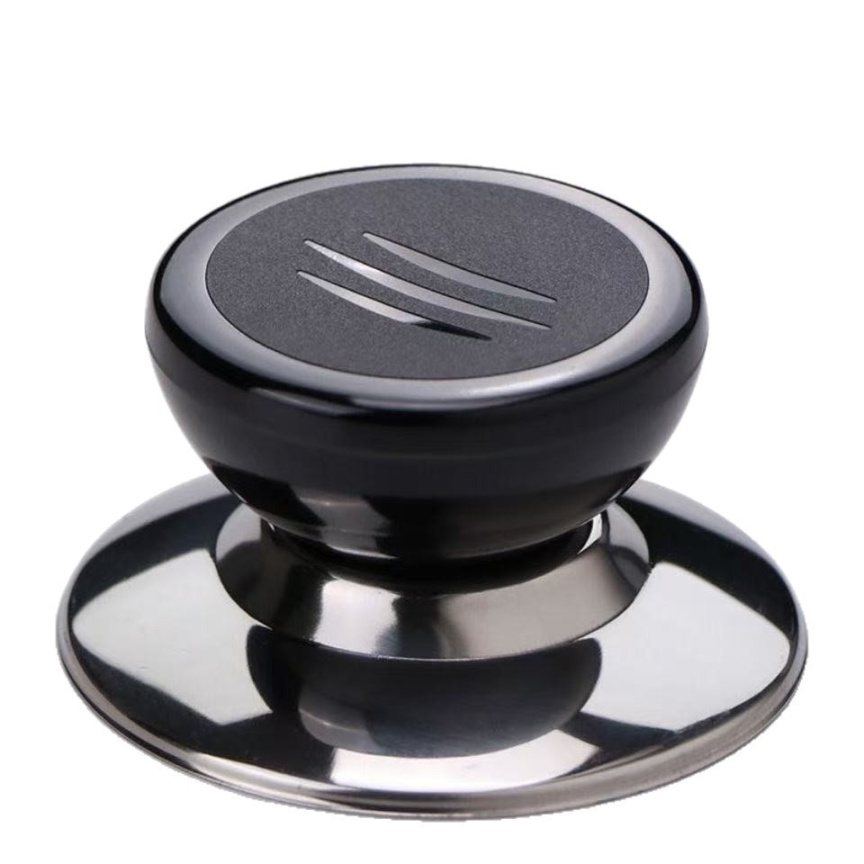 Anti-Scalding Wooden Pot Lid Handle, Universal Lid Knob for Glass and Stainless Steel Lids