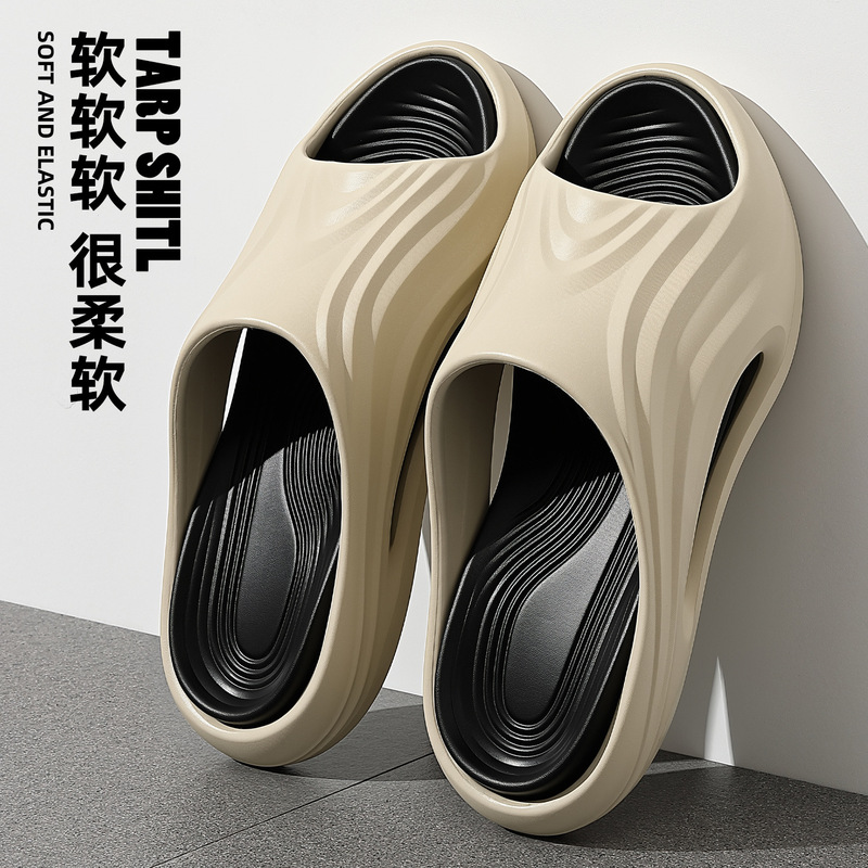 Thick-Soled Slippers for Men, Summer 2026 New Model, Indoor Home Anti-Slip, Anti-Odor, Wear-Resistant, Comfortable Feel, Suitable for Outdoor Wear