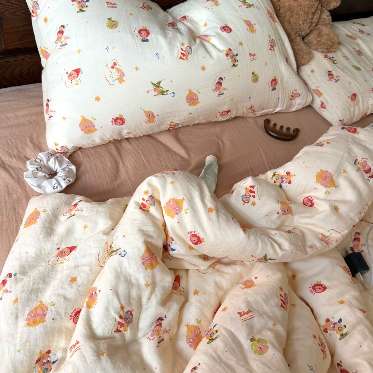 Cotton double-layer gauze fresh duvet cover