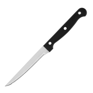 [Commercial and Home Commercial] Stainless Steel Serrated Steak Knife Kitchen Western Food Fruit Knife Pp Anti-Slip Handle Gift Pack