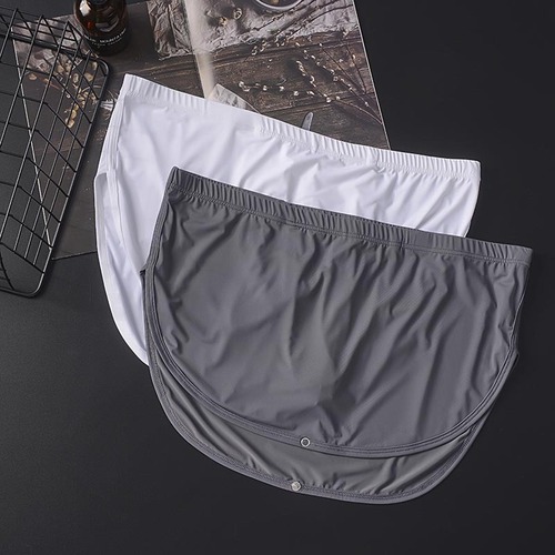 Internet celebrity men's detachable low-waisted ice silk boxer-lined Aro pants home pants