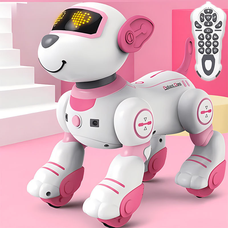 AI知能機械犬ビープ音犬早教児童玩具リモコン音声インタラクティブプログラミング音楽六一プレゼント|undefined