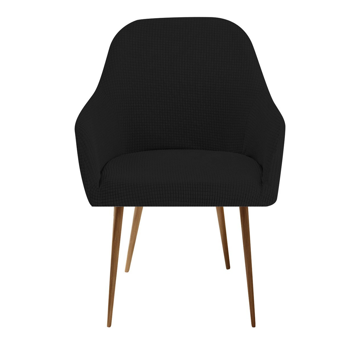 Amazon transfronteriza impermeable agitación de lana nueva cubierta de silla de arco elástica granos de maíz de alto reposabrazos cubierta de silla de comedor de hotel de forma especial