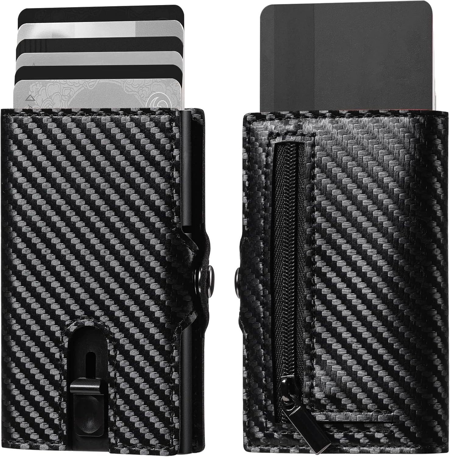 Amazon con bolso de cambio bolso de tarjetas retrógrado RFID anti-robo bolso de cuero bolso de piel de caballo loco portátil