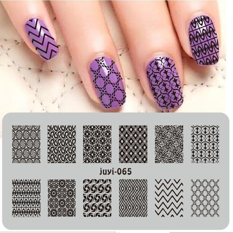 Nail art Flower version nail art printing template nail art steel plate DIY stamping steel plate
