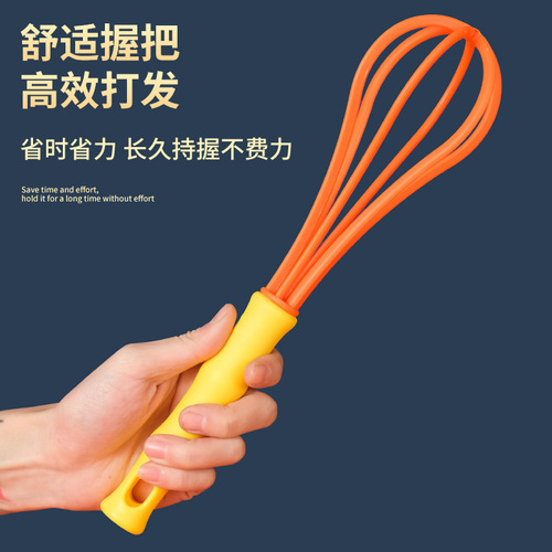 Kitchen household plastic egg beater creative multi-functional manual cream whipper hand mixer printable logo