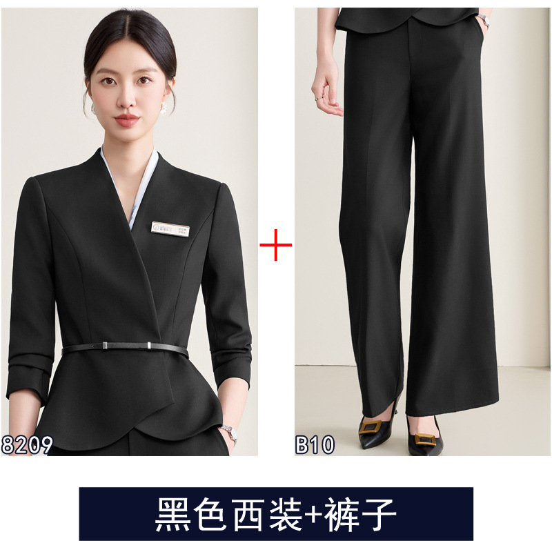 Black suit + belt + pants