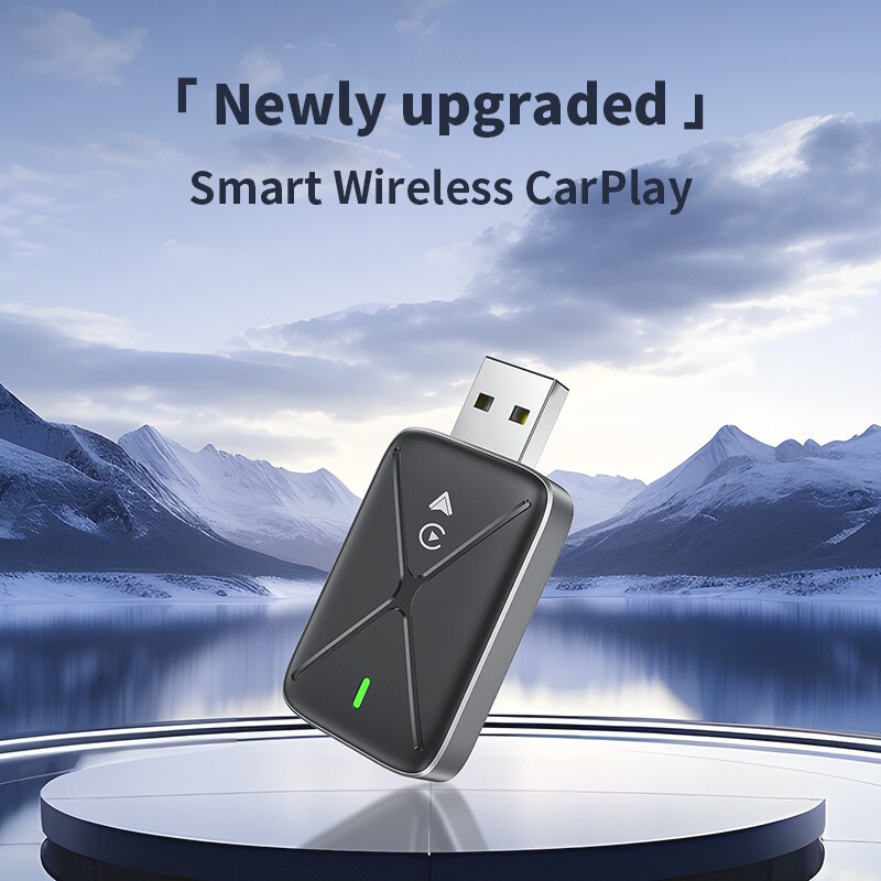 跨境 Auto盒子USB无线Carplay智能车载盒子适用iPhone安卓Android|undefined