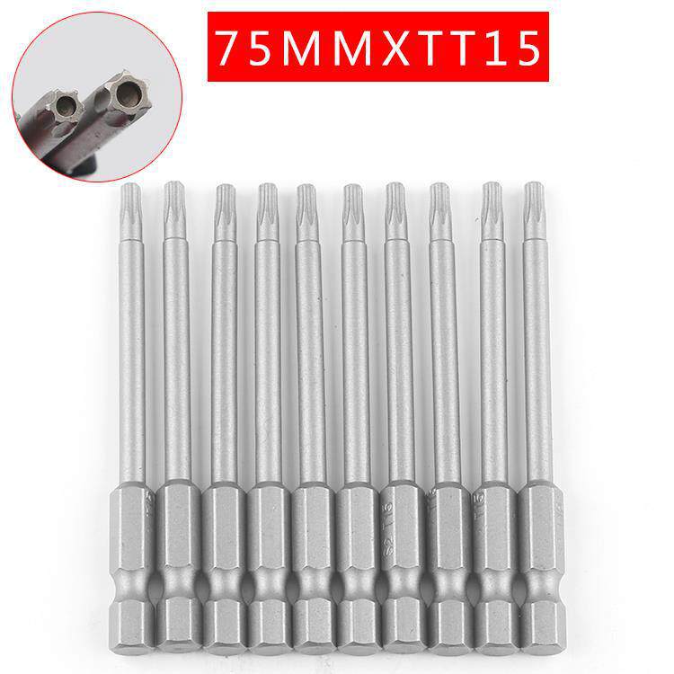 Plumflower 75mm fuerte magnetismo cabeza de aire magnético cabeza de destornillador eléctrico alargado perforación eléctrica cabeza de destornillador