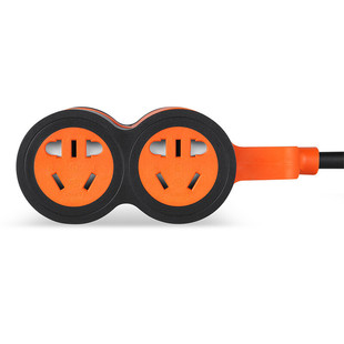 Baoerxingke power extension cable 4-bit combination hole with plug socket two plug three plug household industrial grade commercial