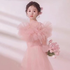 兒童禮服花童婚禮小女孩公主裙女童主持人攝影演出服花仙子蓬蓬裙