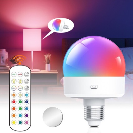 Cross-border bedroom bedside night light, new magnetic Type-C rechargeable remote-controlled colorful ambient light with white light lampshade Cross-border bedroom bedside night light, new magnetic Type-C rechargeable remote-controlled colorful ambient light with white light lampshade
