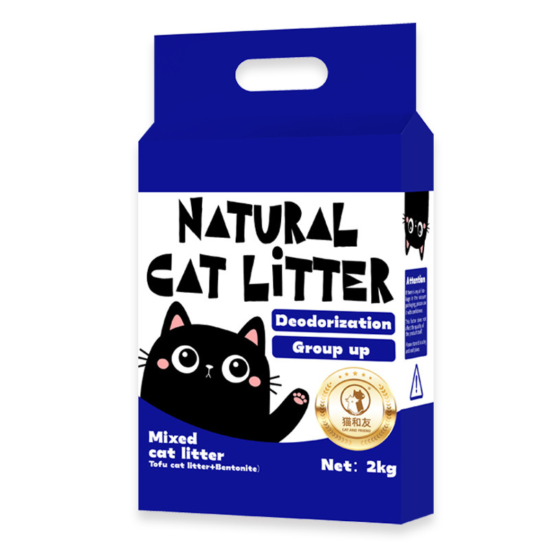 タピオカ猫砂、重曹と豆腐の混合、オリジナルフレーバー、6L、吸水性、固まる、ベントナイト、代発、長時間消臭|undefined